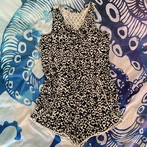 Animal Print Romper